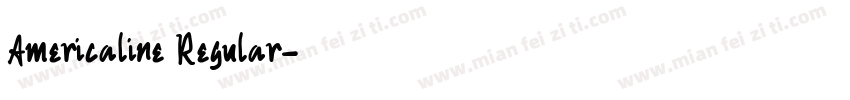 Americaline Regular字体转换